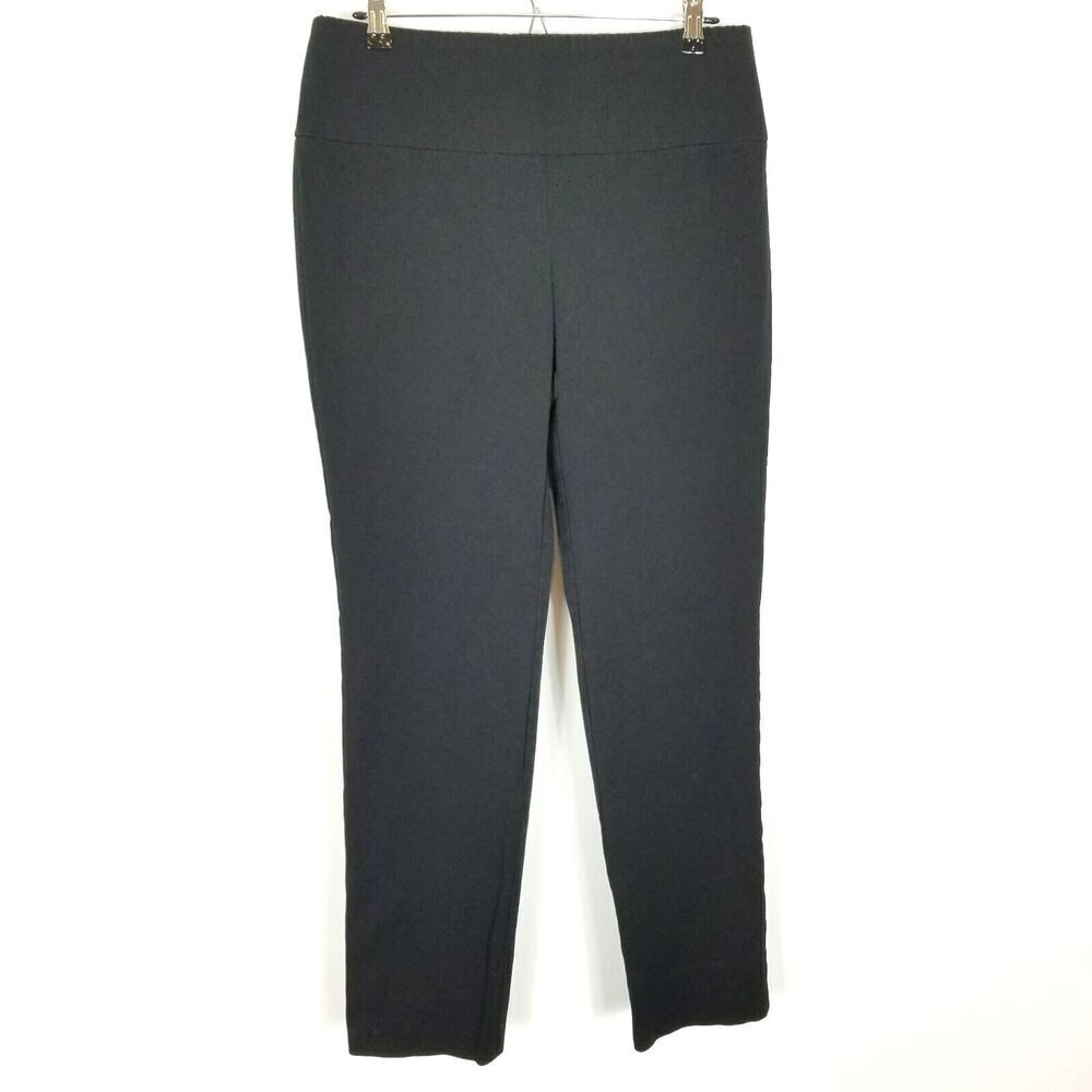J.McLaughlin Men Ankle Stretch Pants Size 10 Black Pull On Office Casual
